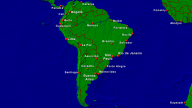 Amerika-Süd Städte + Grenzen 1920x1080